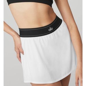 NEW Alo Yoga Match Point Tennis Skirt White
